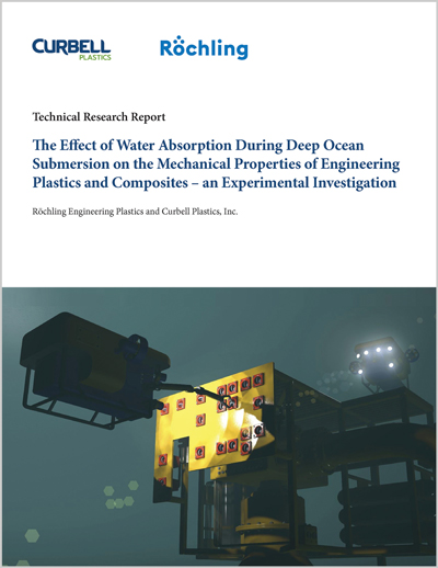 “The Effect of Water Absorption During Deep Ocean Submersion on the Mechanical Properties of Engineering Plastics and Composites — an Experimental Investigation.”  Cover