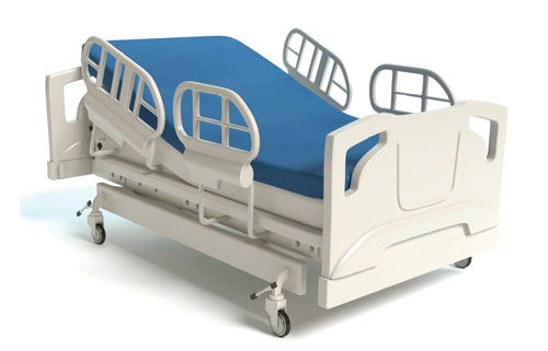 Boltaron 4335 materials are used for molded hospital bed parts