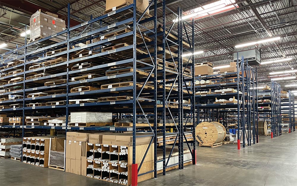 Curbell Plastics, Inc inside look at warehouse