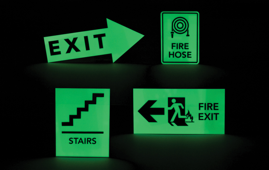 laser glow signs