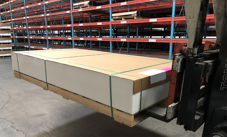 prepackaged pallet of Proteus HDPE