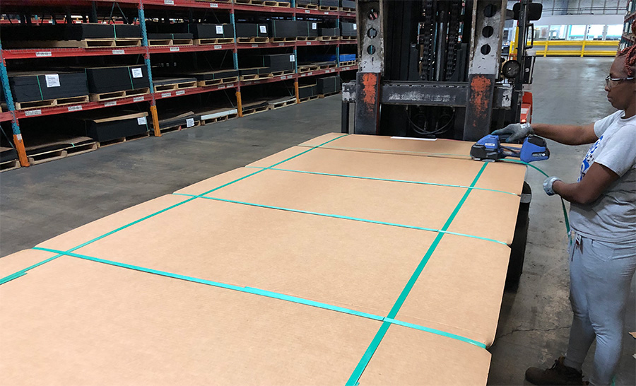 pallet program in the warehouse