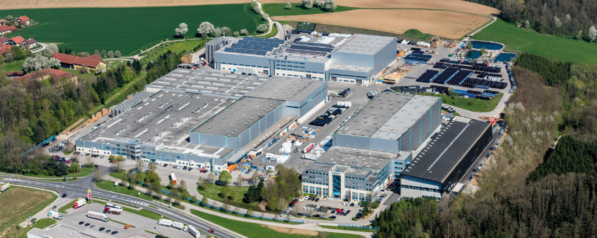 AGRU headquarters in Bad Hall, Austria. AGRU is a global player and hidden champion in the plastics industry. 