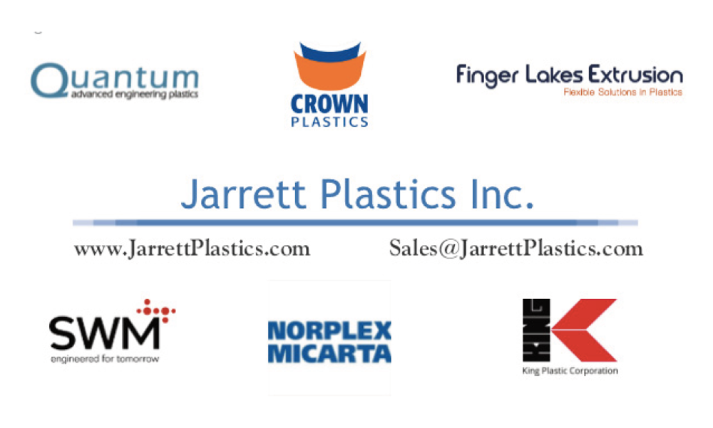 Jarret Plastics Inc. Business Card Image