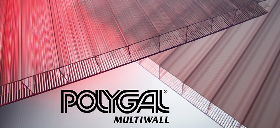 A landscape digital representation of the POLYGAL MULTIWALL product from PLASKOLITE