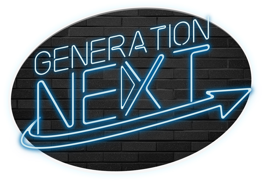 GenerationNext neon typography