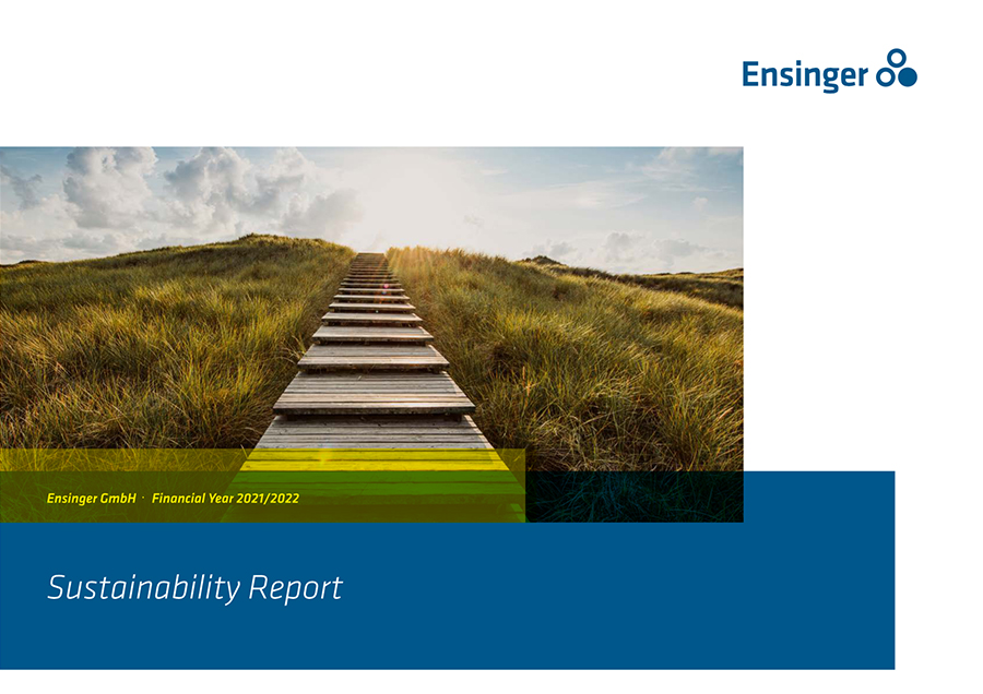 40-page sustainability report cover
