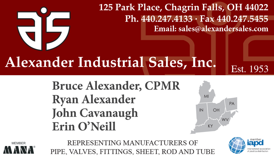 Alexander Industrial Sales, Inc. business card