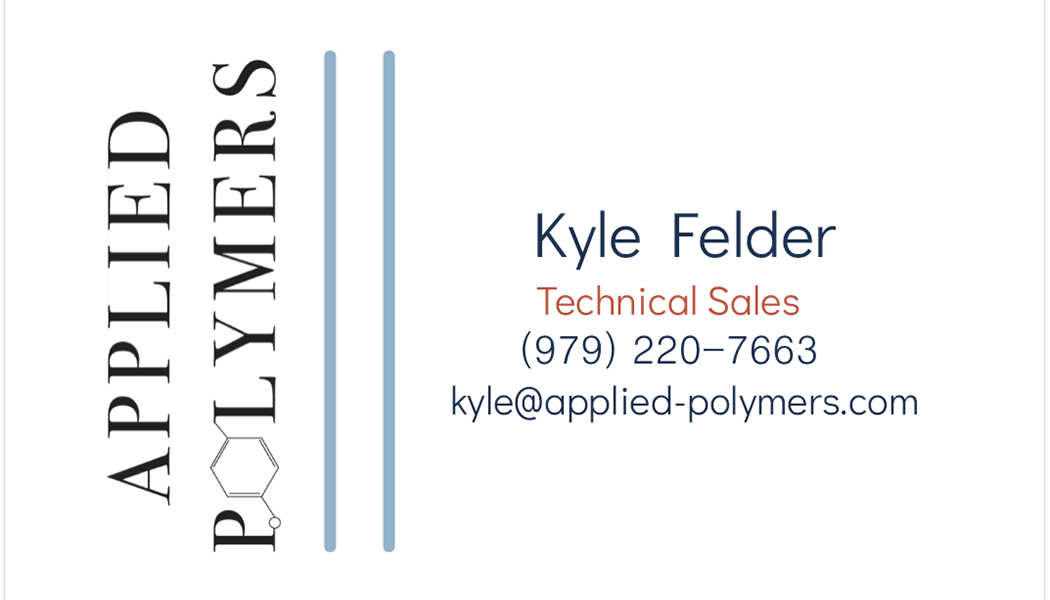 Applied Polymers business card