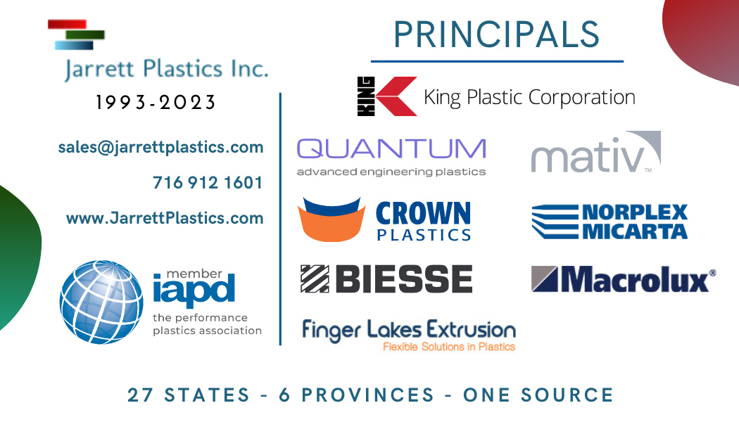 Jarrett Plastics, Inc. business card