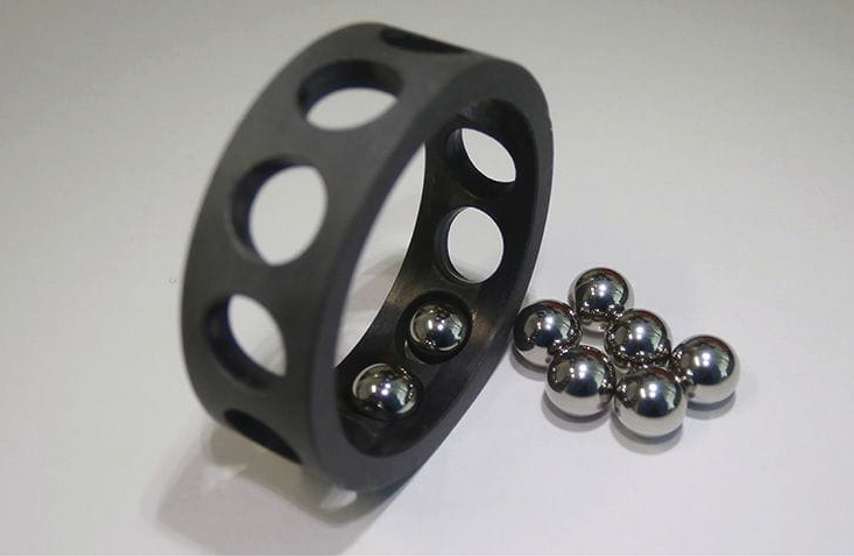 Ball bearing cage and bearings