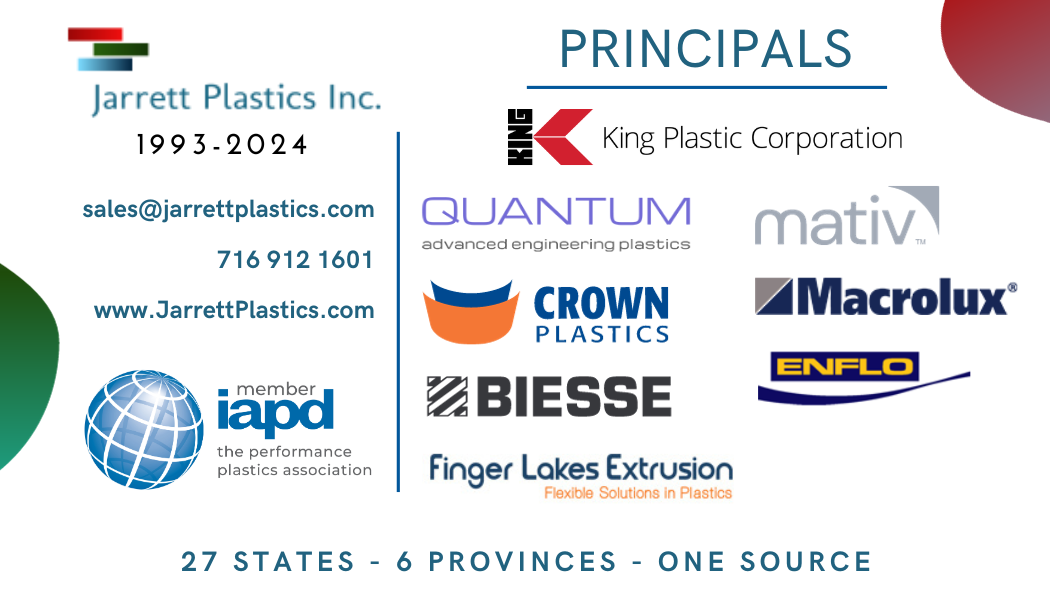 Jarrett Plastics Inc. business card