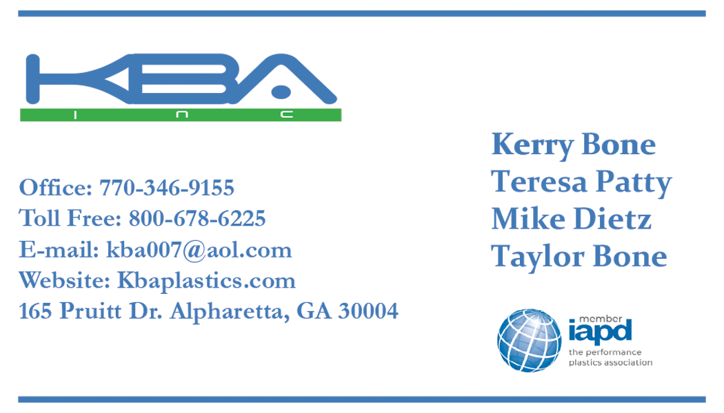 KBA Inc. business card