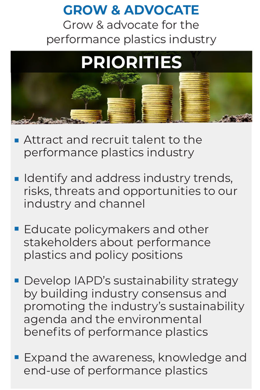 Grow & Advocate IAPD Strategic Plan graphic