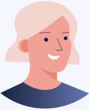 digital illustration of a headshot of someone from gen z