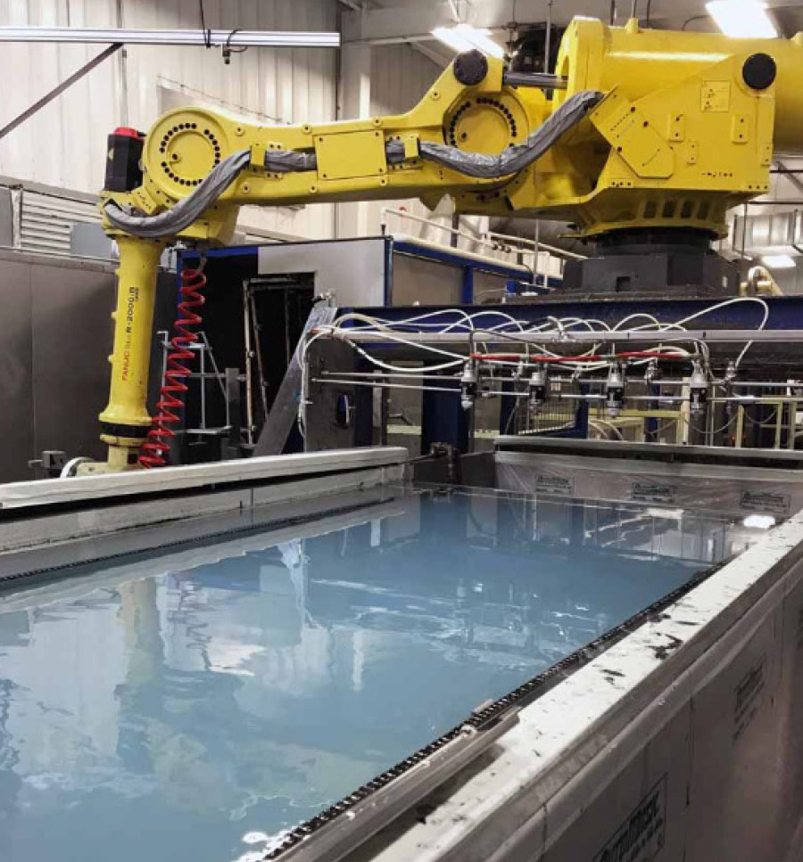 assembly machine in factory