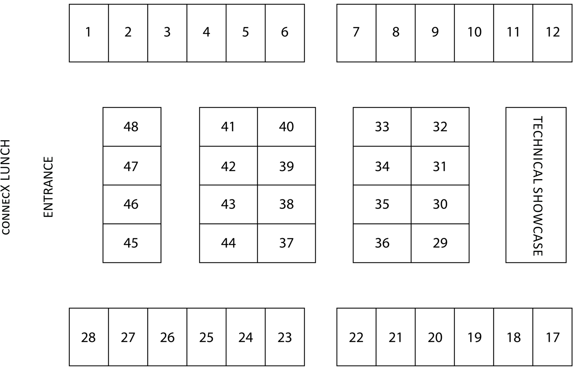connecX exhibitors map
