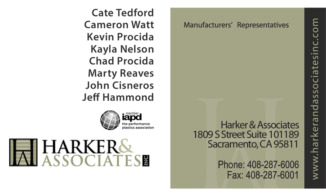 Harker & Associates Inc. business card
