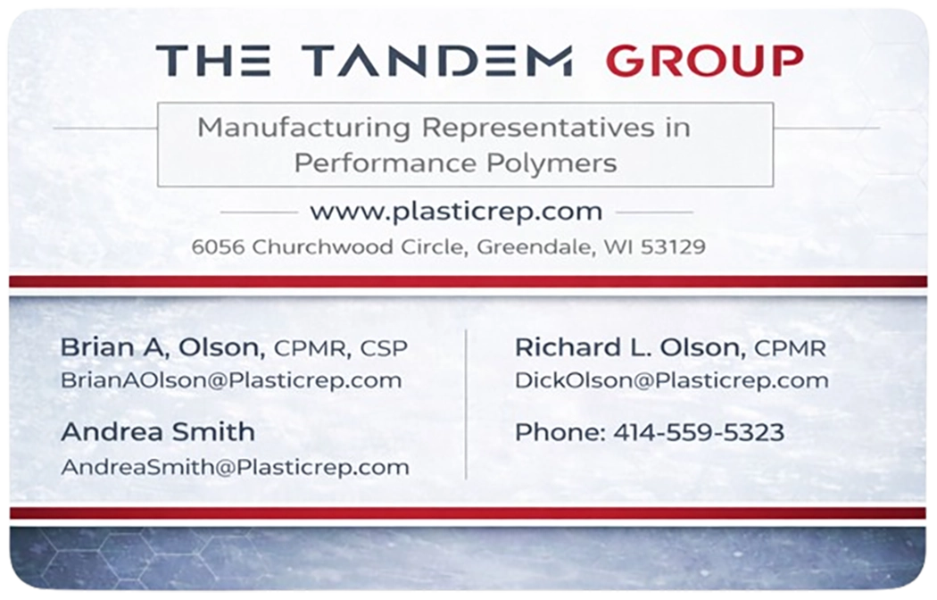 The Tandem Group business card